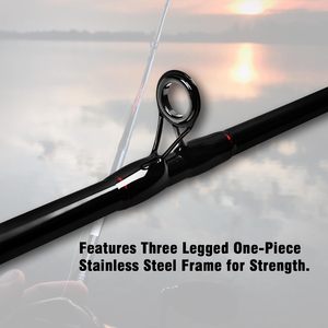 Canne à pêche longue portée en carbone, 3 sections, 3,3m, 3,6m, 3,9m, canne de voyage rigide pour la pêche au lancer - Product Image 4