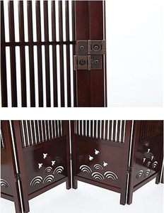 Retro Double Acting Folding <b>Screen</b> Hinges 270 Degree Antique Brass Cold Rolled Steel Hardware With Screws For Cabinet Room Divid - Product Image 4