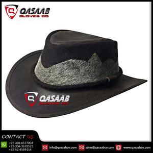 Vente en gros à l'américaine de haute qualité pour l'équitation en cuir véritable-Chapeaux équestres-styles westerns Hommes Femmes Chapeau - Product Image 2