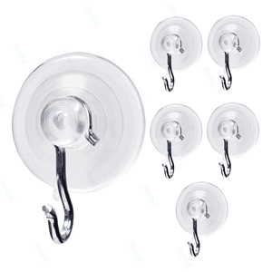 Rõ ràng PVC Sucker nhiệm vụ nặng nề nhựa mini nhỏ silicon Glass Cốc hút với vít tùy chỉnh - Product Image 5