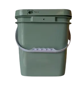 10l square collapsible bucket with handle