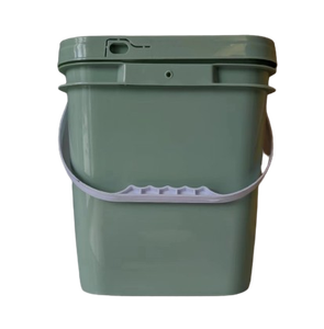 Balde De Plástico Quadrado com Tampas Produtos Químicos Balde De Plástico Barato 10 Litros - Product Image 1