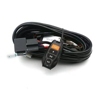 Foco LED de 12V y 24V para coche, juego de cables intermitentes con Control remoto inalámbrico, nuevo interruptor de encendedor de cigarrillos, tira de luz de arnés de cableado