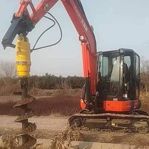Tarière hydraulique pour le forage de poteaux et de fondations, tarière industrielle en acier avec couple de 48,97 pi-lb - Product Image 1
