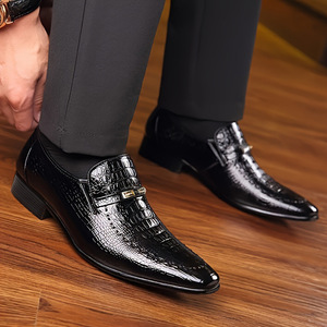 Scarpe Eleganti da Uomo <span class=keywords><strong>AHMED</strong></span> in Vera Pelle di Vacchetta, Slip-On Formali Oxford con Punta Chiusa, Rialzanti per Feste - Product Image 6