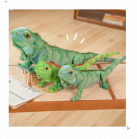 Jouet en peluche d'animal sauvage simulé Dragon barbu de la vie réelle Jouet en peluche lézards doux et réalistes Animal sauvage en peluche
