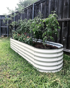 Jardinière ovale surélevée en acier galvanisé, écologique, pour légumes et fleurs, utilisation intérieure/extérieure - Product Image 2