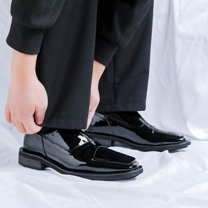 2026 New Product Business Casual Leather Shoes for Men Trendy British Retro Simple and Comfortable Formal Shoes All Seasons - Product Image 4