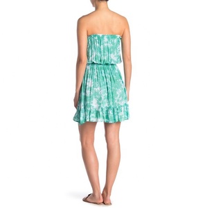 ฮาวายดีไซเนอร์ผู้หญิงสวมใส่เรยอนมัดย้อมชุดที่ไม่มีสายหนัง - Product Image 2