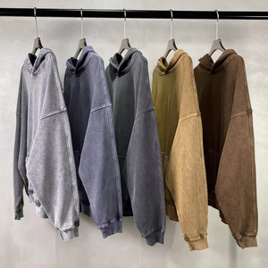 Sudadera con Capucha Unisex, Personalizable con Logotipo, Estilo Vintage, Lavado Ácido, Oversize, 420gsm, 100% Algodón, Cálida - Product Image 1