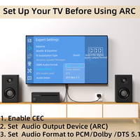 Câble Convertisseur Audio Numérique Optique Toslink RCA Coaxial Plaqué Or pour Haut-parleur 2 en 1 Extracteur Audio Smart TV Barre de Son