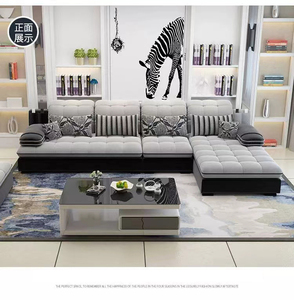 Muebles para el hogar cómodo <span class=keywords><strong>en</strong></span> forma de U <span class=keywords><strong>Esquina</strong></span> de alta densidad esponja seccional tela moderna al por mayor sofás tapizados <span class=keywords><strong>en</strong></span> China - Product Image 3
