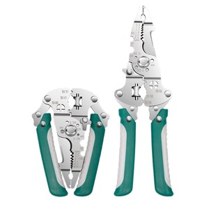 Foldable Multi Functional <b>Wire</b> <b>Stripper</b> Stainless Steel Industrial Grade Crimping Pliers 26 Awg Front Entry - Product Image 5