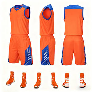 Ensemble de basketball portable, maillots de basketball Back to Back Dazzle, maillots de basketball de haute qualité pour hommes adultes - Product Image 6