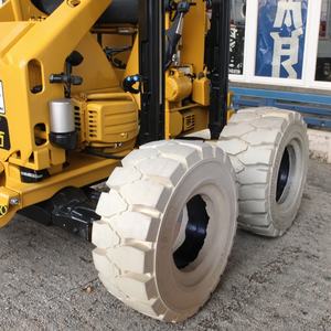 5x15 6x15 445/65d22.5 385/65d22.5 ठोस रबर टायर 12.00-20 टायर फोर्कलिफ्ट कैंची के लिए बूम लिफ्ट सामग्री हैंडलर - Product Image 3