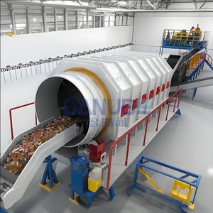 Tamiz de tambor de pantalla Trommel, pantalla rotativa para procesamiento de residuos sólidos municipales, bajos costos de mantenimiento - Product Image 1