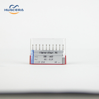 Fraises orthodontiques de haute qualité BR-46F consommables de fraises diamantées dentaires avec mèches de routeur à pointe en carbure de sécurité avancée par Huacera