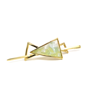 Hair Stick Schmuck Zubehör Lange Metall Haars täbchen Morden Triangle Shape Acetate Dekorative <span class=keywords><strong>Kanzashi</strong></span> Haars täbchen für Frauen - Product Image 6