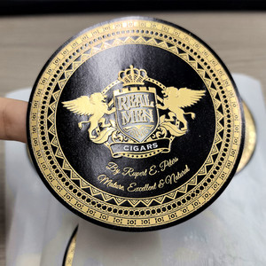 Tùy Chỉnh Ưa Thích Vàng Logo Dập Nổi 3D Giấy Dán Nến Jar Nước Hoa Chai Bao Bì Nhãn Hộp Trang Trí Niêm Phong Dán - Product Image 4