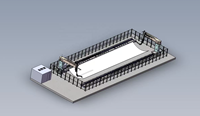 Máquina de Doblado de Chapa CNC por Agua y Fuego con Escaneo Láser 3D y Control de Bucle Cerrado para Acero Marino de 6-50mm AH36 DH36 EH36 para Construcción Naval