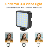 Mini studio portable équipement de vlogging kit vidéo youtube kit de vlogging pour smartphone avec microphone fusil de chasse trépied à lumière led