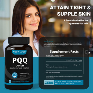 Ausreson OEM Pqq Pyrroloquinoline Quinone Cápsulas Suplementos alimenticios Coenzima <span class=keywords><strong>Q10</strong></span> Pqq Cápsulas - Product Image 4