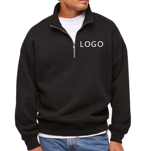 Sudadera con Capucha y Cierre de 1/4 al por Mayor, Sudadera Personalizada con Logotipo, Sudadera de Alta Calidad para Hombre - Product Image 6