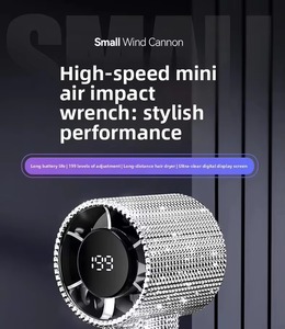 Mini Ventilador de Mano Diamond, Recargable por USB, Portátil, con Motor sin Escobillas, Pantalla Digital en Inglés, para Exteriores - Product Image 2