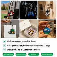 Porte-clés personnalisé en PVC souple, porte-clés en caoutchouc PVC, porte-clés avec logo personnalisé, pendentif 3D de dessin animé, cadeau promotionnel, fabricant OEM