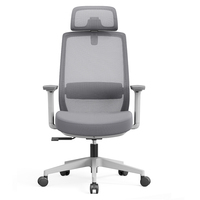 Chaise de bureau ergonomique moderne en maille, réglable en hauteur et pivotante, pour la maison, le bureau, l'école, l'hôpital