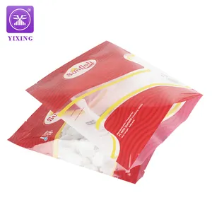 Yixing pabrik kustom dicetak makanan beku tas kemasan penyegel belakang transparan kantong Retort untuk kue es krim makanan laut