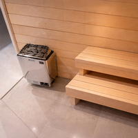 Chauffe-sauna électrique Harvia 6KW avec panneau de commande numérique pour utilisation en extérieur