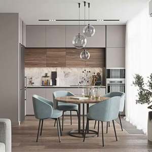 Meubles de cuisine contemporains sur mesure, design tendance, armoires de cuisine en laque avec accessoires, ensembles complets - Product Image 1