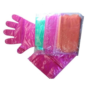 Gants vétérinaires jetables en polyéthylène de 90 cm de longueur, gants pour la collecte de semence pour l'élevage - Product Image 3