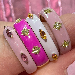 Anello Gemnel in Argento 925 Stile Semplice con Zirconia Cubica Lucida e Smalto per Donna Gioiello a Taglio Marquise - Product Image 5