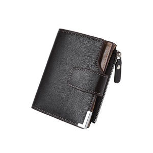 <span class=keywords><strong>Accessori</strong></span> multifunzionali da <span class=keywords><strong>uomo</strong></span> con chiusura a cerniera in PU Casual porta carte Business per lo stoccaggio di monete - Product Image 1