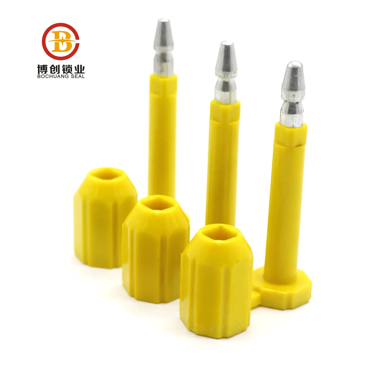 BCB205 30mm Green Disposable High Quality Container Bolt Customized Anti Tamper Twist Security Coded Seal