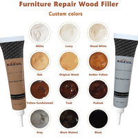 Bodenreparatur-Set Holzmöbel-Kratzer-Reparaturpaste Holz-Ausbesserungsmasse Laminatboden-Reparaturset für Kratzer, Risse, Flecken