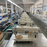 Machine à coudre industrielle zigzag robuste, machine à coudre électrique multifonctionnelle à entraînement direct et pied entraîneur pour tissus jusqu'à 10 mm d'épaisseur