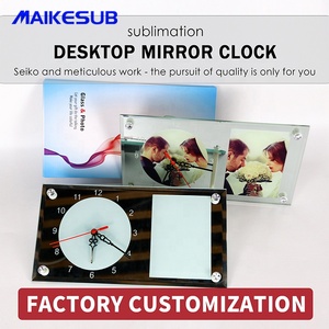 MaiKesub BL-11 Hiện Đại Cổ Kính Đồng Hồ Khung Hình Chữ Nhật Thăng Hoa Đồng Hồ Treo Tường Với Gương Cho Trang Trí Decors Ngày Kỷ Niệm - Product Image 6