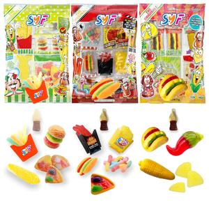 Mini Gomas de Forma de Hamburguer, Batata Frita, Cachorro Quente e Pizza, Doces de Gelatina Macia em Atacado - Product Image 4