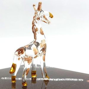 Estatua de jirafa artística de cristal de Murano pintada a mano, figura de animal, decoración artesanal para el hogar - Product Image 4