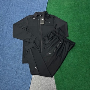 Nueva marca de deportes al aire libre para hombres, correr al aire libre, fitness, con capucha, cremallera, chaqueta informal versátil, traje deportivo, punto - Product Image 2