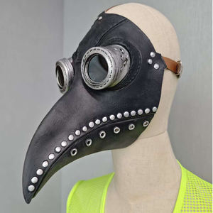 Halloween peste docteur masque Steampunk horreur effrayant cape à capuche accessoires de déguisement pour fête ensemble de cadeaux de bal - Product Image 5