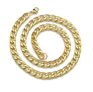 Collar Cadena de joyería gruesa y fina para hombre, Gargantilla Enchapado <span class=keywords><strong>en</strong></span> <span class=keywords><strong>oro</strong></span> de 18k, <span class=keywords><strong>2022</strong></span> - Product Image 4