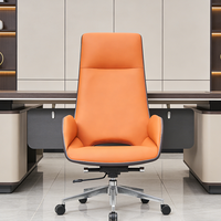 Chaise de bureau de direction moderne de luxe en cuir réglable pour PDG/CEO – Nouveau style tendance