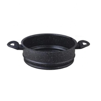 Pot à couscous 10L Vapeur Noir Aluminium Antiadhésif 2 Niveaux Couscoussier Pot à Couscous 26CM