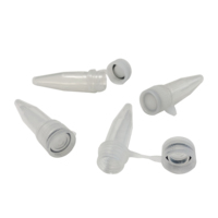 Tests de laboratoire de qualité supérieure Tubes de microcentrifugation coniques de stockage d'échantillon à couvercle rabattable de 0.5ml