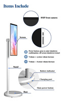 TV LED Pintar Putih 27 Inci Grosir dengan Sistem Android Port 8 Layar Techno Space TV HD Portabel dengan Catu Daya 12V
