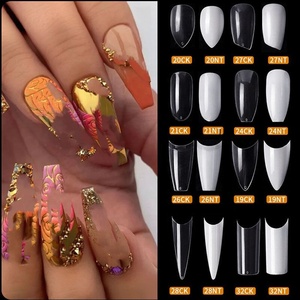 <span class=keywords><strong>Faux</strong></span>-<span class=keywords><strong>ongles</strong></span> longs en forme de cercueil, artificiels, à pression, personnalisés, <span class=keywords><strong>ballerine</strong></span>, mats, nouveau Style, pièces - Product Image 6